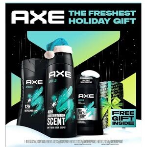 AXE Apollo Men Grooming Cleanser Set 
4 Piece Set 
New in Box